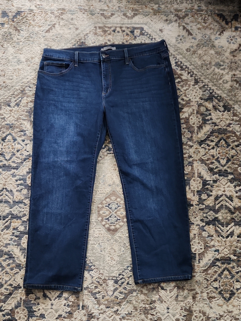 Joe's The Brixton Knox Jeans Relaxed Fit Dark Blue Denim Have Be Hemmed